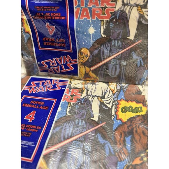 Vintage 1983 Star Wars Gift Wrap - Rare Retro Wrapping Paper - Picture 5 of 7